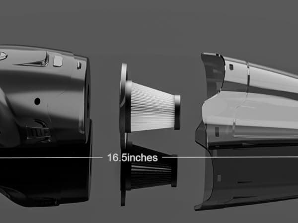 BSRCO Handheld Vacuum Cordless Rechargeable 3-in-1, Car Vacuum Portable Cordless with USB Charge, Handheld Vacuum with LED Light, HEPA Filter, 1.65LBs Lightweight Vacuum Cleaner for Dust, Pet Hair