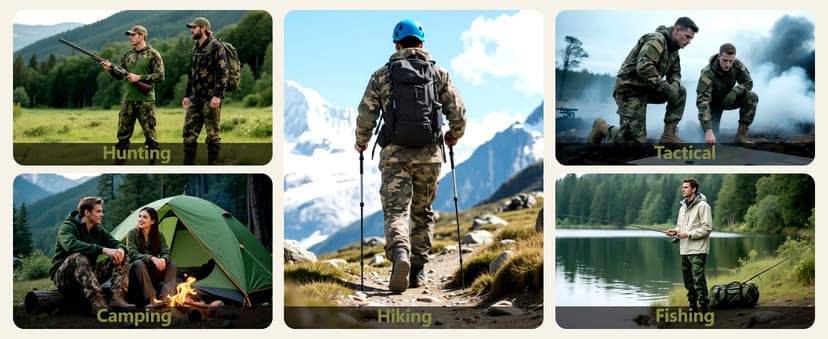 GINGTTO Men's Hunting Pants Camo Cargo Tactical Pants Lightweight Insulated Clothes Brush