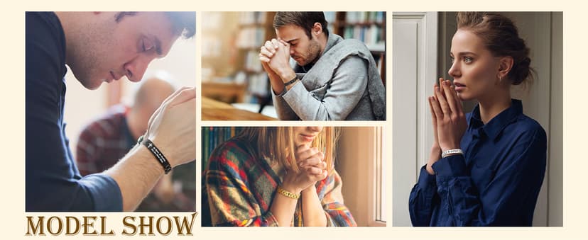 VNOX Personalized Religious Jewelry-Engraved Inspirational Christian Faith Bible Verse Quote Wristbands Elegant Link Bracelet Encouragement Gift,Cassic Watch Band Strap Design