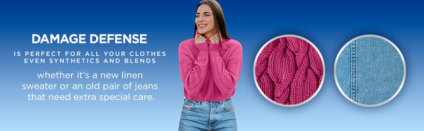 Woolite Damage Defense Laundry Detergent, 33 Loads, 50 Fl Oz, Regular & HE Washers, Packaging May Vary