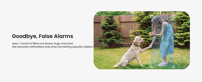 aosu Security Cameras Outdoor Wireless, 4 Cam-Kit, No Subscription Required, Solar-Powered, Home Security Cameras System with 360° Pan & Tilt, Auto Tracking, 2K Color Night Vision, Easy Setup