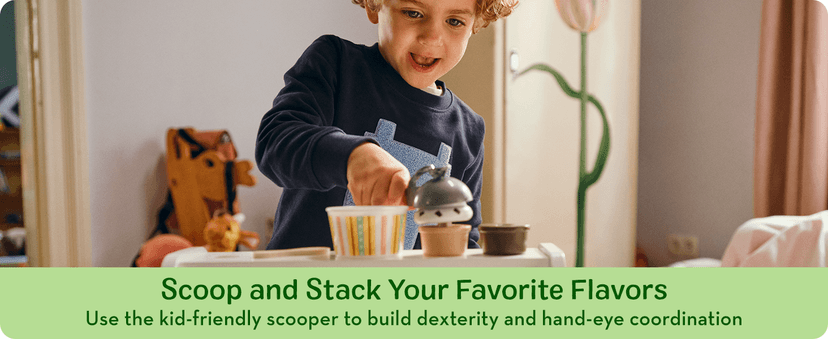 Melissa & Doug Wooden Scoop & Serve Ice Cream Counter, Pretend Play Store, 28 Toy Food & Play Kitchen Accessories, Preschool Toys for Girls & Boys 3+ B01B1V10KA