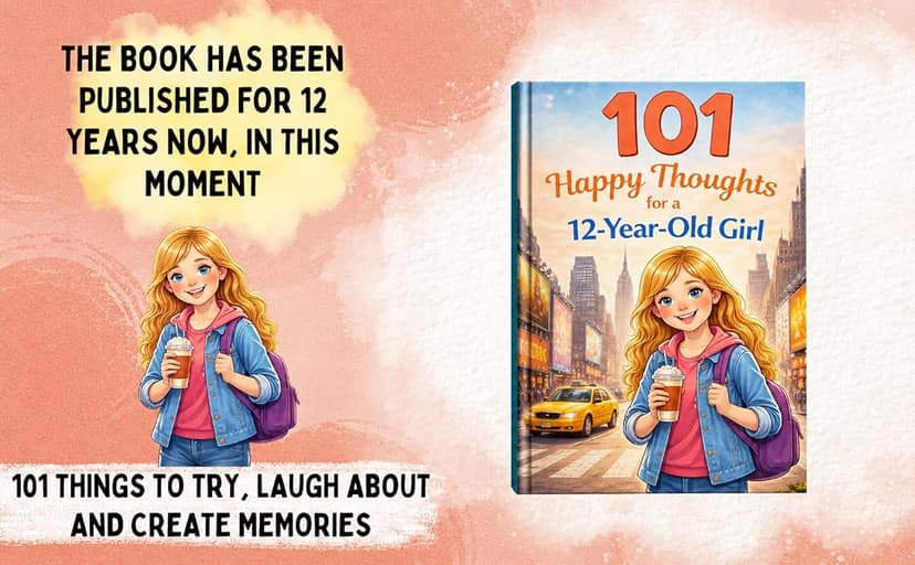 101 Happy Thoughts for a 12-Year-Old Girl: A Meaningful Gift for a 12th Birthday or Any Day — Filled with Courage, Confidence, Kindness, and Joy B0GSBMNQWT