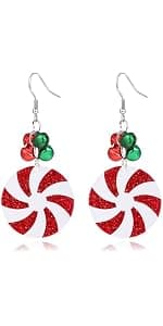 WCRAZYE Christmas Wood Earrings for Women Handmade Wooden Teardrop Dangle Earrings Christmas Xmas New Year Party Earrings Set Winter Holiday Jewelry Gift B0BNNNMHD4
