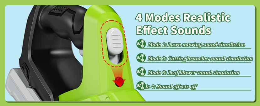 Kids Toy Tool Set, 3-IN-1 Power Garden Lawn Tools with Sounds & Lights, Volume, Toy Weed Wacker, Leaf Blower&Hedge Trimmer, Outdoor Play Toy Tools, Christmas Birthday Gifts for Boy Toys 3 4 5 6 7 8+ B0FJ262MMT