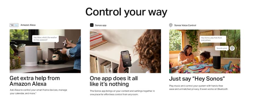 Sonos Move 2 - White - Wireless Portable Bluetooth Speaker