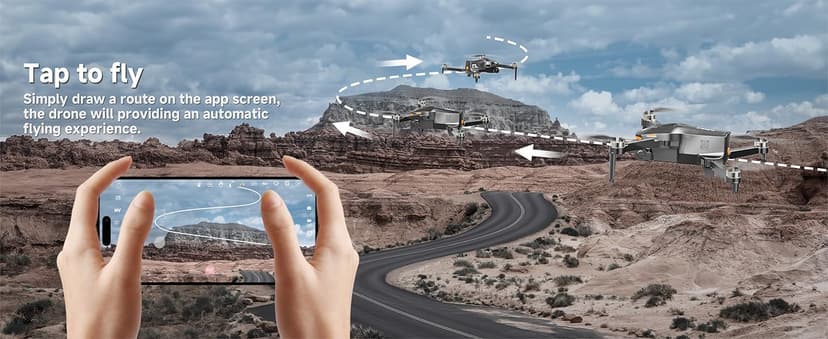 PLEGBLE Drones with Camera for Adults 4K, FPV Beginner Drone with One Key Take Off/Landing, Emergency Stop, Brushless Motor, 2 Batteries 30 Mins Flight Time, Under 249g, Toys Gifts for Teen Boys Kids
