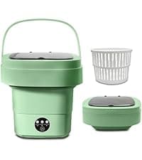 Portable Clothes Dryer Hold 9-12 Items, 8H Timer, w/Remote Control & Dry Bag, Mini Compact Foldable Fast Electric Dryer Machine for Laundry, Travel, Apartment, RV, Dorm, Quiet 45dB, Energy Save, 600W