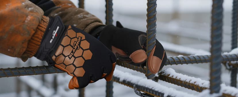 SLARMOR Winter Work Gloves for Men, Insulated, Waterproof, Touch Screen, Warm Thinsulate Lining for Cold Weather