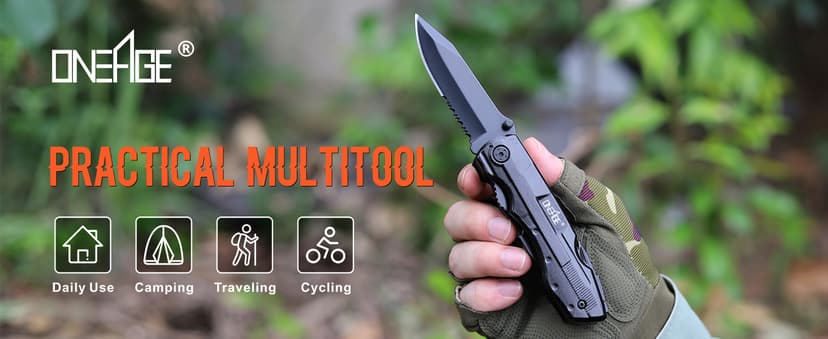 Gifts for Men Him Dad, Pocket Multitool Knife, Christmas Stocking Stuffers for Men, Anniversary Birthday Gifts for Husband, Boyfriend, Guy, Groomsmen, Fathers Day, Gadget for Hiking, Camping, Outdoor