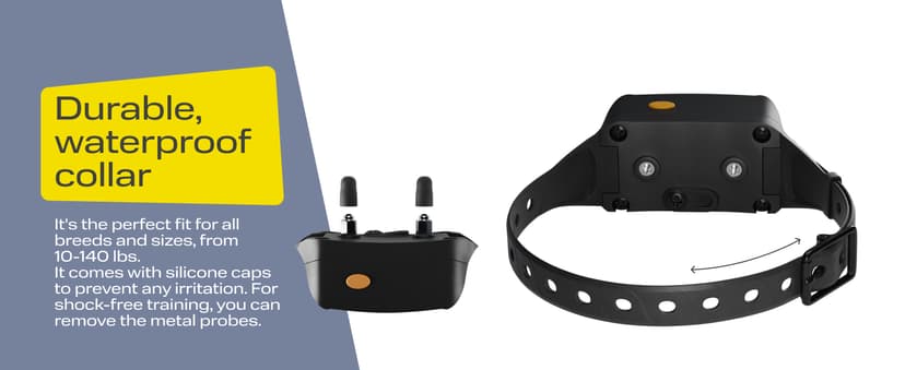 PetSpy Shock Collar for Dogs-Waterproof Dog Shock Collar with Remote Control,Vibration,Electric Shock,Beep-E Collar for Dogs Training,Collar with Remote for 10-140 LBS