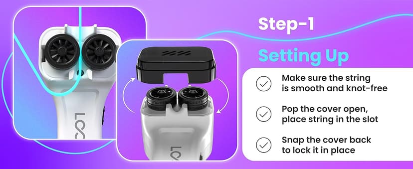 Loop Lasso NANO - Viral Glow in the Dark String Toy - 100+ Tricks, Beginner-to-Pro - Stocking Stuffers for Teen Boys, Christmas Gift for Boys 8-13+, Cool Gadgets for Kids & Adults