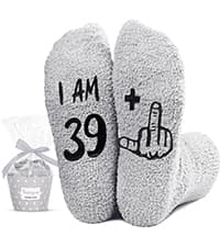 HAPPYPOP Birthday Gifts Ideas for Women - Socks for 36 37 38 39 40 Year Old Woman, Birthday Gifts for Her