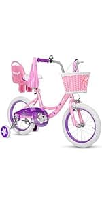 WEIZE Kids Bike,14 16 20 Inch Children Bicycle for Boys Girls Ages 3-12 Years Old, Rider Height 32-60 Inch, Coaster Brake, Multiple Color Options