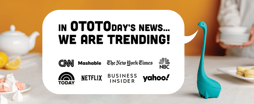 OTOTO Splatypus Jar Spatula for Scooping and Scraping - Unique Fun Cooking Kitchen Gadgets for Foodies - BPA-free & 100% Food Safe - Crepe Spreader