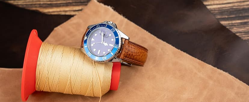 Gomvadr Italian Leather Watch Band Tuscany Natural Vegetable-Tanned Top Grain Genuine Leather Strap,18mm 19mm 20mm 21mm 22mm XL XXL Quick Release Replacement Watch Bands for Men and Women Thick and Soft