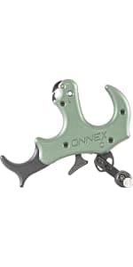 Stan OnneX Clicker Thumb Bow Release Aid for Archery & Hunting - Adjustable, DLC-Coated Resistant Internals, Smooth Action, Click-Feedback System, Modular 3 or 4 Finger Fit