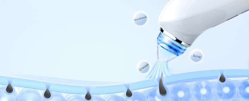 Blackhead Remover Vacuum, USB Interface Type Pore Vacuum, Black Head Extractions Tool with Camera for Men and Women Pore Cleaner, 3 Adjustment Modes & 6 Suction Heads(Light Pink)