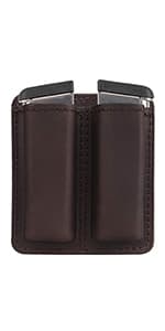 KOSIBATE Leather Gun Belt for Men - Heavy Duty EDC Belt, Concealed Carry CCW Belt- 1.5-Inch Width, 14 OZ Leather