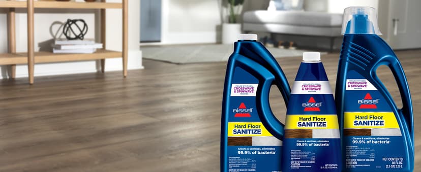 Bissell Crosswave Cordless Plus, Wet Dy Vacuum w/FurFinder Headlights + Super Concentrate Multi Surface Formula for Sealed Hard Surfaces and Area Rugs