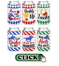 CiyvoLyeen Golf Beer Can Cooler, Bachelor Party Can Sleeves Neoprene Insulator Drink Glasses Cup Holders for Golfer Gifts Wedding Outdoor Activities Supplies Let’s Par-Tee 6PCS