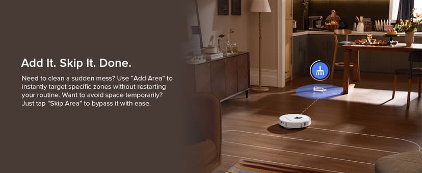 roborock Qrevo Series Robot Vacuum and Mop, 8000Pa Suction, Upgraded from Qrevo S, Anti-Tangle Brush, Smart Obstacle Avoidance, Auto Mop Washing, All-in-One Dock, 200RPM Spinning Mops, White(QV 35A)