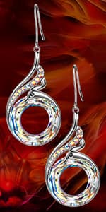 Kate Lynn "Rise From the Ashes" Phoenix Bracelet Made with Crystals from Austria, Adjustable Bangle Bracelet for Women 7"+2", Packaged with Jewelry Box, Birthday Gift for Women, Symbol of Luck and Renewal