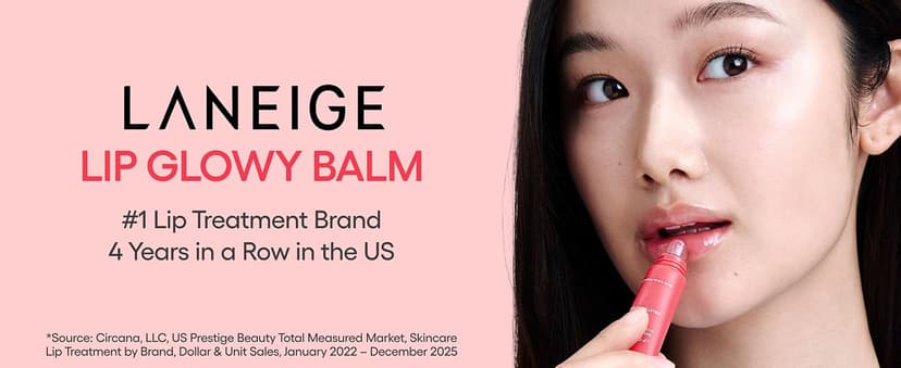 With Shea & Murumuru Butters for Hydrating, Moisturizing, Glossy, Non-Sticky Shine LANEIGE Lip Glowy Balm | Sheer Tinted Lip Treatment Balm Tube B0DVH22M8S