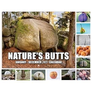 Gag Gifts - White Elephant Gag Gifts Calendar 2027, Nature Butts Calendar 2027 from January to December, 11'' x 8.5'', Gag Gift for White Elephant B0D9GBGSMZ
