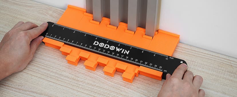 dodowin Contour Gauge Tool,Fathers Day Gifts for Men Birthday Dad Husband Him, Super Gauge Shape Outline Tool for Woodworking, Flooring Measure Tools,Anniversary/Boyfriend Gift