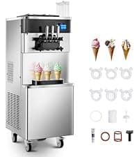 Commercial Ice Maker Machine 500LBS/24H, 350LBS Stainless Steel Storage Bin, 182 Ice Cubes in 10-15min, Self-Cleaning, Air Cooled Ice Machine with LCD Touchscreen for Bar Business Cafe (500 lbs)