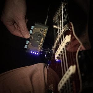 VALETON Guitar Headphone Amplifier Multi Effects Pocket Rechargeable Mini Practice Amplifier Rushead Max (Include 2 Additional Guitar Picks)