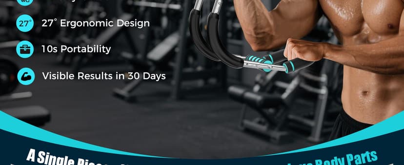 Twister Arm Trainer, Adjustable 5 Resistance Levels (40-130 lbs) Chest & Arm Workout Equipment for Men & Women, Ergonomic Home Gym Strength Trainer with Anti-Slip Handles & Carry Bag