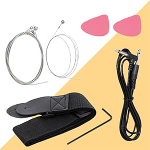 ZENY 30 inch Kids Electric Guitar with 5w Amp, Gig Bag, Strap, Cable, Strings and Picks Guitar Combo Accessory Kit, Blue