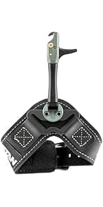 Stan SoleX Index Finger Archery Bowhunting Release - Buckle Wrist Strap Open Hook Trigger Aid with Single-Sear Design, Adjustable Length, Travel & Tension