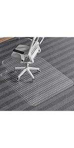 Tonaus Office Chair Mat for Carpet, 48"×36" Carpet Chair Mat for Low Pile Carpets, 2.2mm Transparent