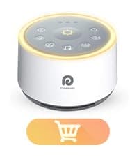 Dreamegg Sound Machine for Sleep - D1 Nova White Noise Sound Machine for Baby Adult with Alarm Clock, Soothing Sounds, Dimmable, White Noise Alarm Clocks for Bedrooms Heavy Sleepers Travel, Black