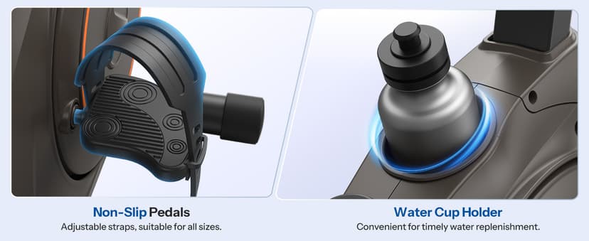 Niceday Recumbent Exercise Bike, Recumbent Bike for Home, Recumbent Stationary Bike 400LBS Weight Capacity, Magnetic Recumbent Bike with Smart APP, LCD Monitor, Heart Rate Handle