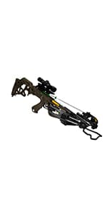 Xpedition Archery Xpedite 420 Crossbow with Rope and Crank Cocking Device, Compound Crossbow Package with Illuminated 4X32 Scope, 420 Feet Per Second