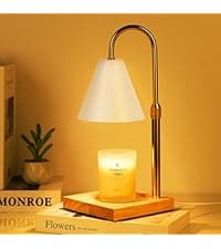 Modern Candle Warmer Lamp with Timer, Dimmable Candle Lamp Warmer, Men Women Christmas Birthday Gifts, Black Candle Warmer, Adjustable Candle Light Warmer, Cozy Living Room Bedroom Home Decor