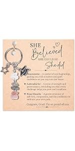Cute Keychain Best Friend, Coworker Gifts, Teacher, Nurse, Retirement Gift For Woman, Crystal Key Chains For Farewell, Going Away, Leaving, Housewarming, New Job (For Your Next Chapter)