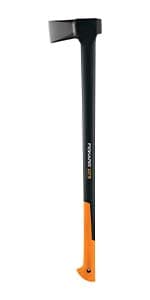 Fiskars X7 Small 14" Hatchet Axe with Sheath for Chopping Wood Kindling for Campfires, Outdoors & Camping, Insert-Molded Forged Steel Head, Low-Friction Blade, Shock Absorbing Handle & Non-Slip Grip