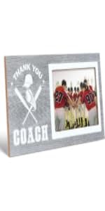 Sumind Sport Graduation Coach Picture Frame Football Softball Baseball Soccer Basketball Volleyball Graduation Photo Frame Thank You Coach Gift 4" x 6"(Basketball)