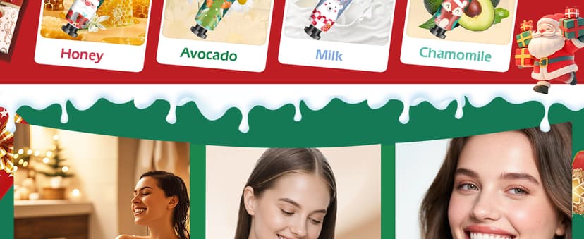 Candles Gifts for Women, 4 Christmas Scented Candles, 4 Mini Hand Cream Lotion & 4 Lip Blam Gift Set for Women, Ideal Party Favors Christmas Gifts Stocking Stuffers for Mom, Coworker, Teacher, Friend