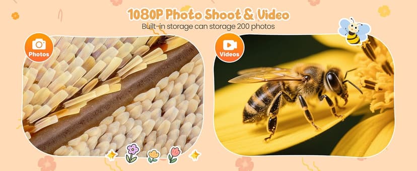 1000X Handheld Digital Microscope for Kids: Pocket Microscope with 2.0" IPS Screen - STEM Toys Birthday Gifts for Girls Boys Child - Portable Edu Science Kits Toddler Age 3-6 6-12 B0FFSSWTB6