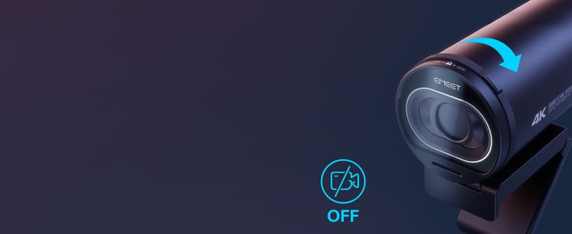 EMEET S600 4K Webcam for Streaming - Sony 1/2.55'' Sensor, PDAF Autofocus, 1080P@60FPS, 2 Noise Reduction Mics, Built-in Privacy Cover, 73° FOV, Streaming Camera for Live Commerce/Gaming/Beauty