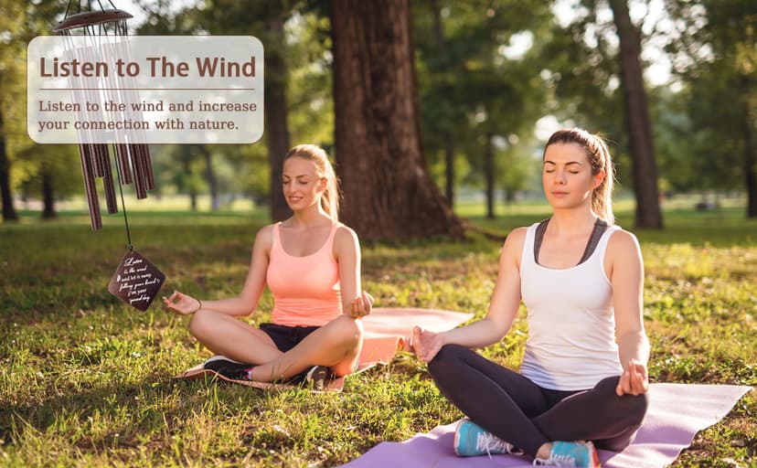 60th Birthday Gifts for Women, 32” Wind Chimes Happy 60 Year Old Birthday Gifts for Her Mom Sister Wife Grandma