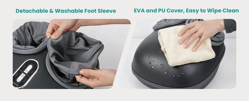 Nekteck Shiatsu Foot Massager with Heat, FSA Eligible Deep Kneading Therapy Air Compression, HSA Feet Massage Improve Blood Circulation Foot Wellness Soothing Pain Relief, Relax for Home Office Use