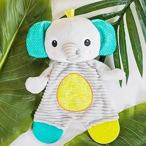 Bright Starts Snuggle & Teethe BPA-Free Crinkle Teething Plush Baby Toy - Giraffe