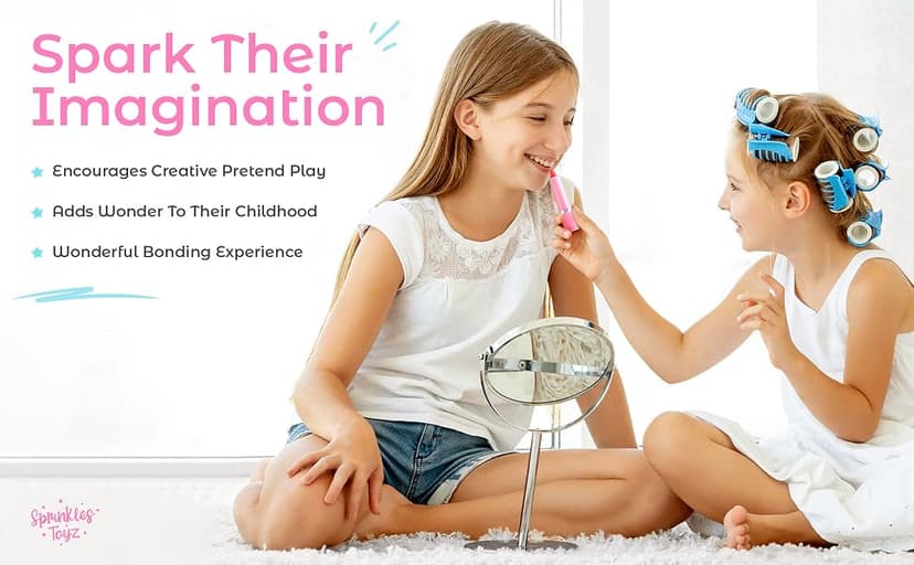 Pink Unicorn Toys for Girls Age 4-6, 5 Year Old Girl Birthday Gift Idea, Toddler Little Girl Gifts 3 4 5 6 7 8 9 10 Years Old Kids Real Makeup Kit with Unicorn Purse Non Toxic Washable Make Up Set B08JD776XX